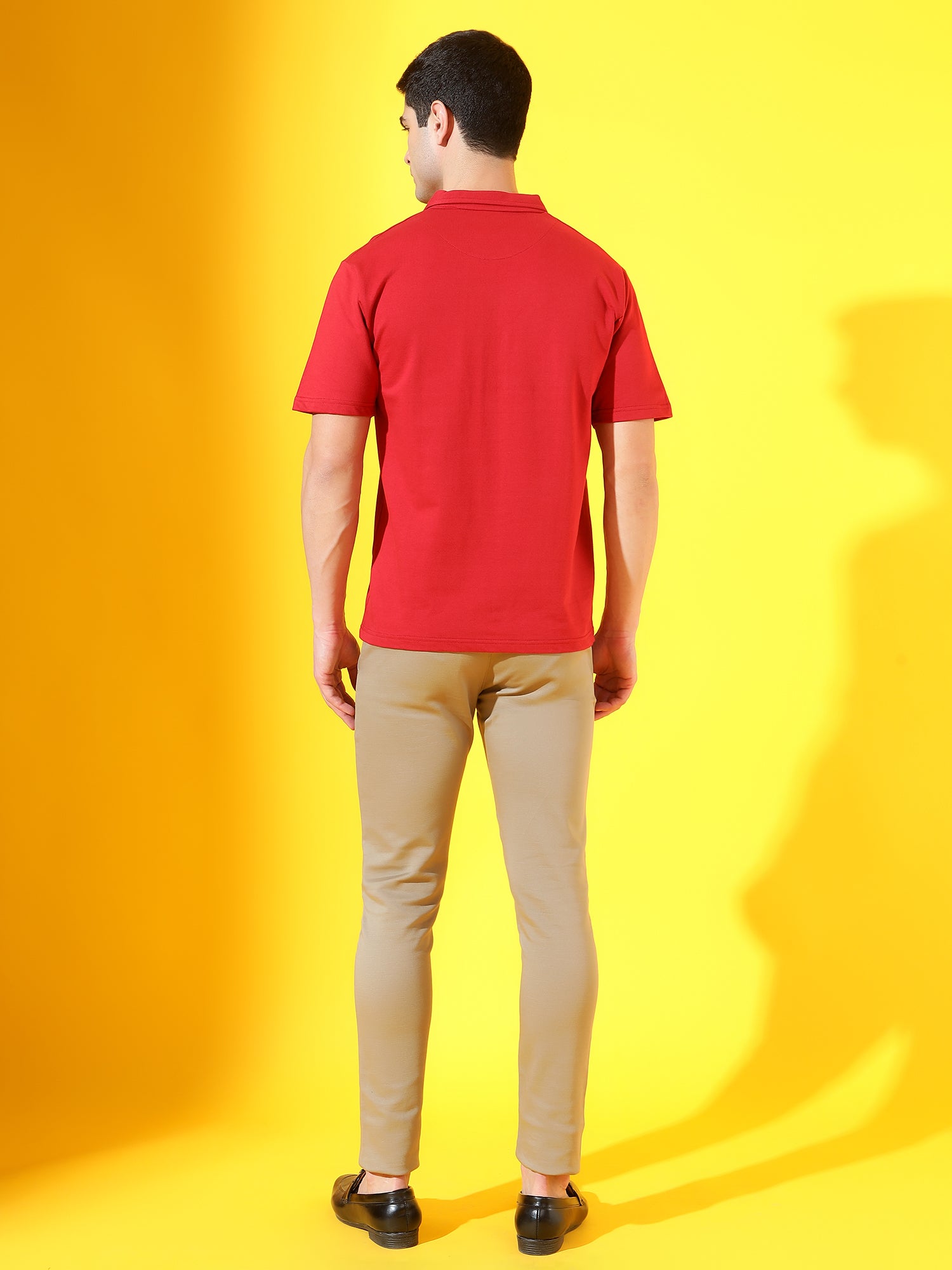 Turkey Red Longevity Premium Cotton Polo T-Shirt For Men