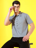 Grey Longevity Premium Cotton Polo T-Shirt For Men