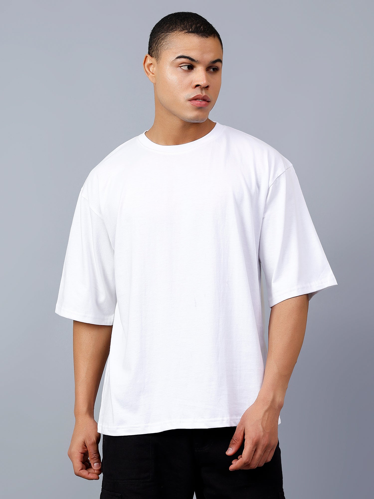 Oversized Fit Sage Green Heavy Cotton T-Shirt For Men