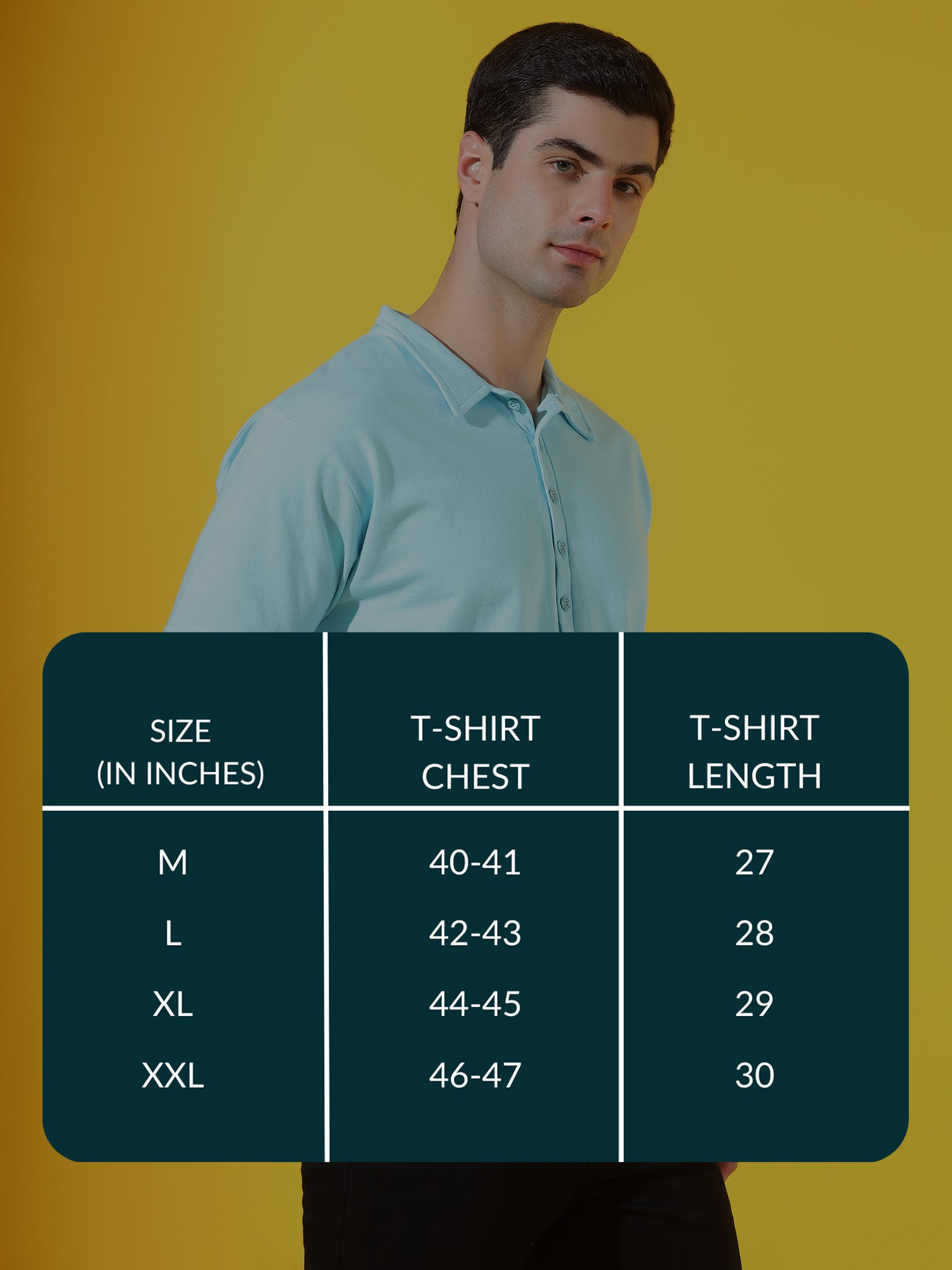 Ice Blue Longevity Premium Cotton Polo T-Shirt For Men